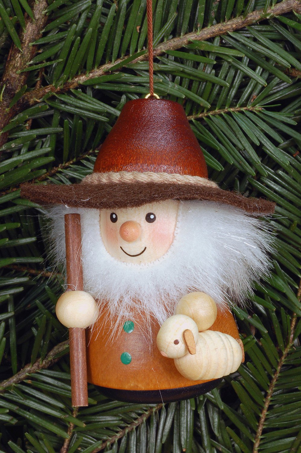 Little gnome Christmas tree decoration - Natural Shepherd